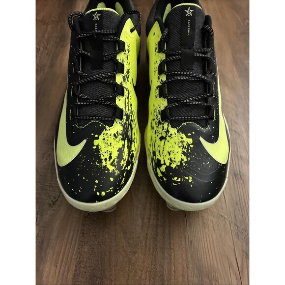 Nike Alpha Huarache Elite 4 MCS Black Volt All Star Men Sz 11.5 Baseball Cleats - Picture 4 of 8